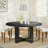 Keaton Round Dining Table Dark Brown