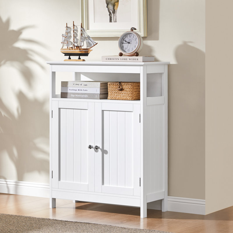 Armoire de salle de bain autoportante 31,5 po Pylesville, Blanc