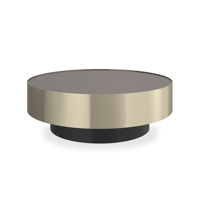 Periphery & Radius Glass Top Single Coffee Table