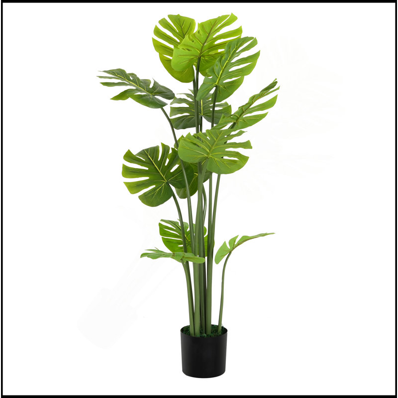 57 po plante artificielle avec pot Monstera Deliciosa