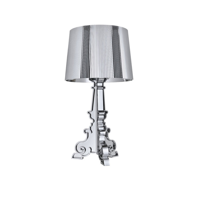 Lampe de table Marconi, H 20 po x l 9,6 po x P 9,6 po, Argent
