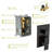 Shower System With Waterfall Tub Spout & 1.8 Gpm Max Flow - Oil Rubber Ss Bronze 304 Hose