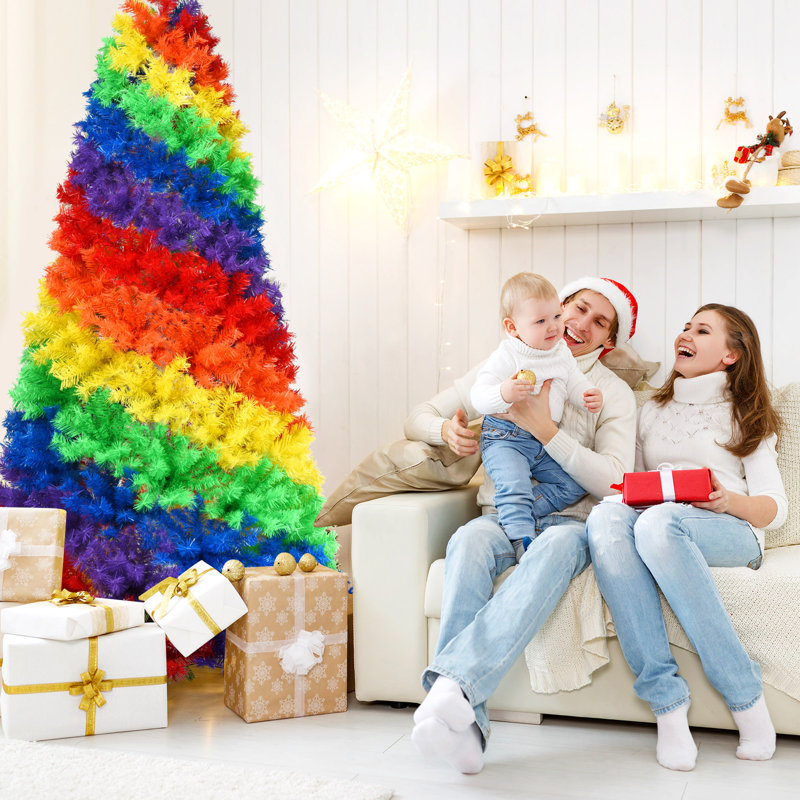 Sapin de Noël multicolore 84 po H