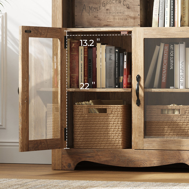 Grande armoire de rangement à 6 tablettes Kistner, Brun