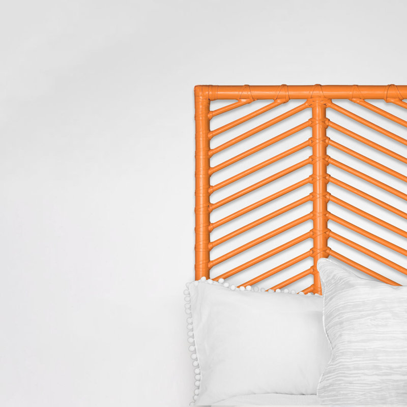 Liam Open-Frame Headboard, Citrus Orange, Queen