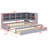 Multifunctional Daybed with LED Light & Storage Drawers-219729401