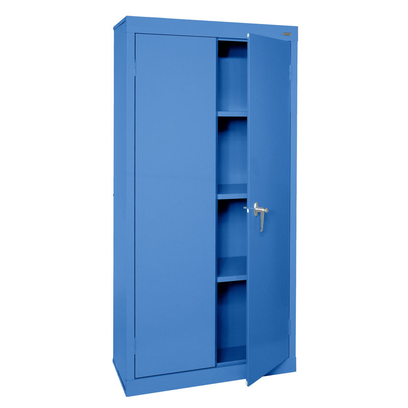 Value Line 30'' Wide 3 - Shelf Storage Cabinet, Blue