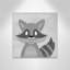 Impression sur papier Cheery Racoon-47841927-47841938