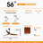 56 Inch Ceiling Fan Light With 6 Speed Remote Energy-saving DC Motor Bedroom Ceiling Fan-88521726