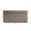 Rangement pour chaussures en cuir manufacturé brun-129210510