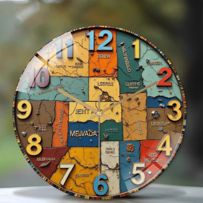 Horloge murale rétro Vintage