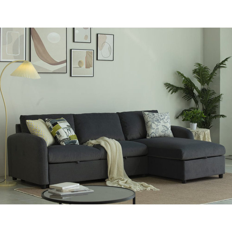 Sofa & Chaise, Grey