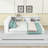 Queen Size Wooden Daybed with Built-In Storage, LED Lighting and Charging Station-177146421