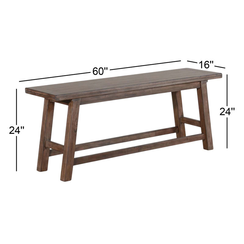 Banc en bois massif Businge