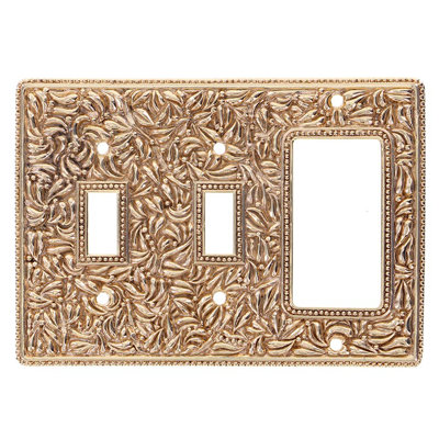 San Michele Patterned 3 - Gang Combination Wall Plate