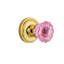 Classic Rosette with Crystal Pink Door Knob-353937303