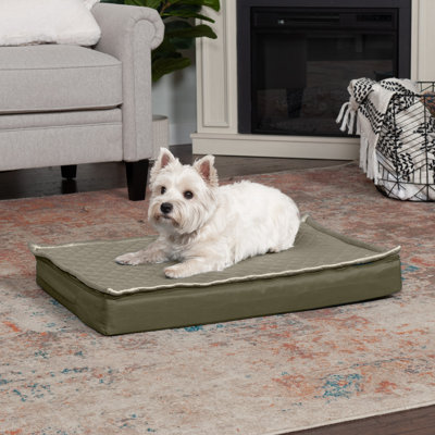 Quilt Top Convertible Indoor-Outdoor Deluxe Orthopedic Dog Bed