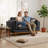 Napa Leather Couch, Leather Loveseat Sofa for Living Room, Leather Office Couch, Solid Wood Accent-402638525
