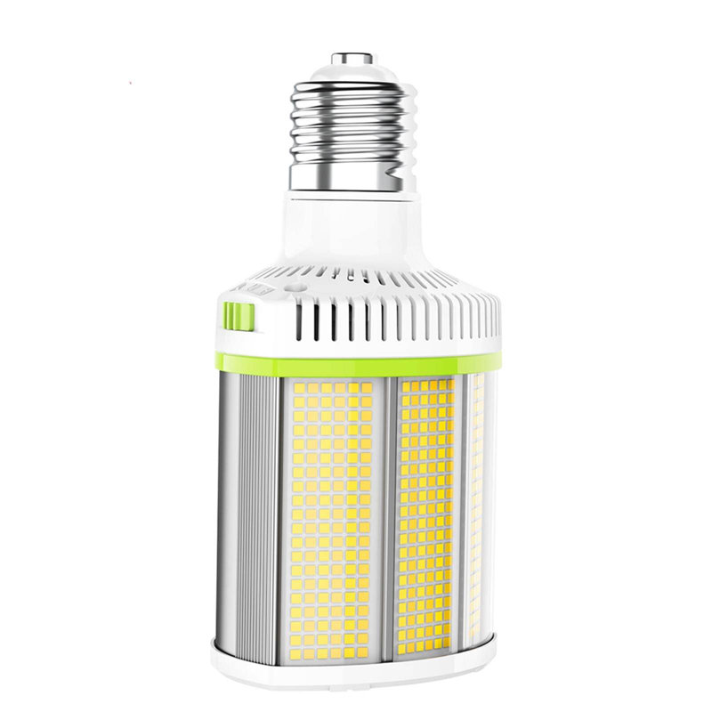 Ampoule DEL à maïs de 80 W / 64 W / 48 W avec puissance CCT sélectionnable 4500K / 5000K / 5700K E39 Base de bosses 100-277 V 12000LM 200W-400W MH HPS HID de remplacement répertorié DLC ETL