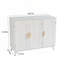 Console en bois avec 3 portes et tablettes amovibles
