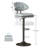 Bergess Swivel Upholstered Adjustable Height Counter Stool with Metal Frame-988318356