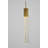 Transitional 1 Light Gold Crystal Pendant-86891452