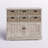 Wood 6 Baskets and 2 Doors Storage Unit