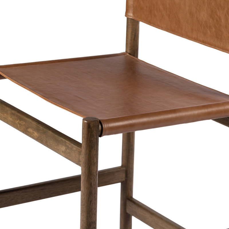 Tabouret Matisse, Tabouret de comptoir (siège d'une hauteur de 26,5, Caramel écossais, Chameau