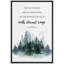 «Woodland Forest Landscape The Past Is Frozen», citation inspirante avec scène forestière-95982792-95982793