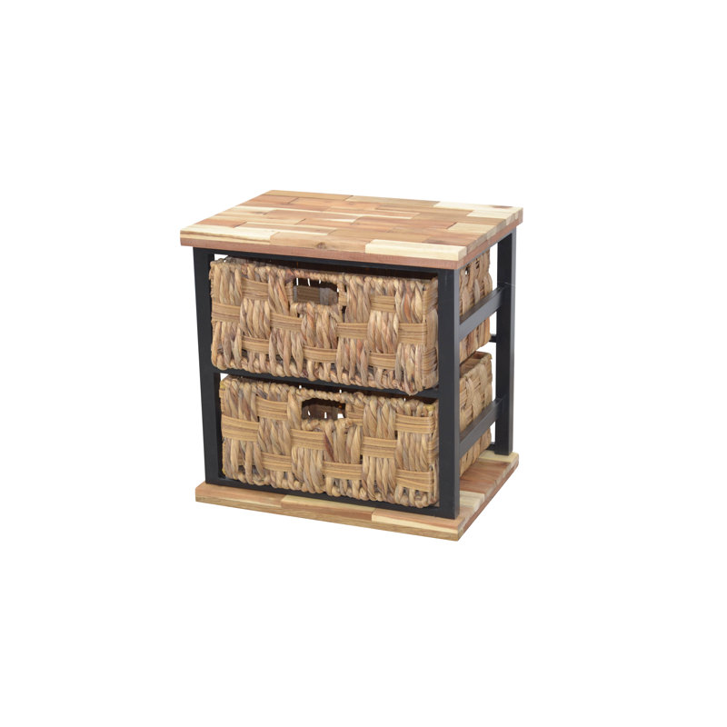 Cortes 43cm W Iron Bedside Table
