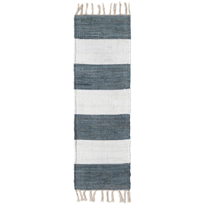 Tapis en coton Carlotta, Tapis de couloir 1 pi 2 po x 4 pi 1 po