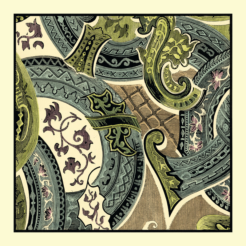 Tapestry Elegance II - Wrapped Canvas Print, 30cm H x 30cm W