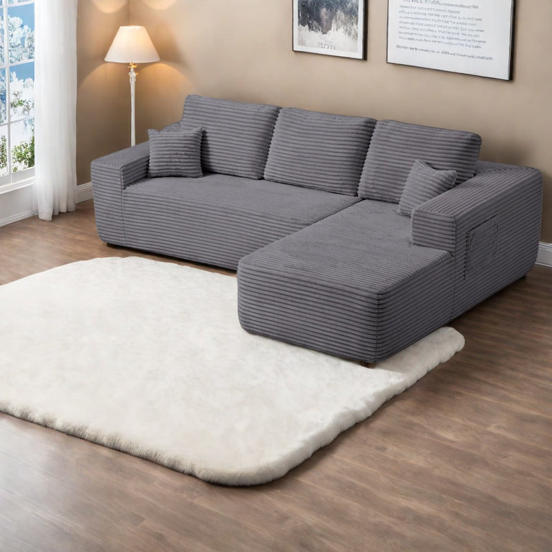 Luxury Modular Sectional Sofas, Plush Fabric, Modern Design, Living Room Essential