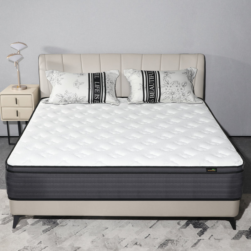 8"/10"/12"/14" Medium Pocket Spring Hybrid Mattress with CertiPUR-US Certified Foam, Full/Double, 14"