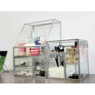 House of Hampton® Dmonte Metal Makeup Organizer