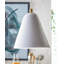 Luminaire suspendu conique à 1 lumière Ervard-1672363022