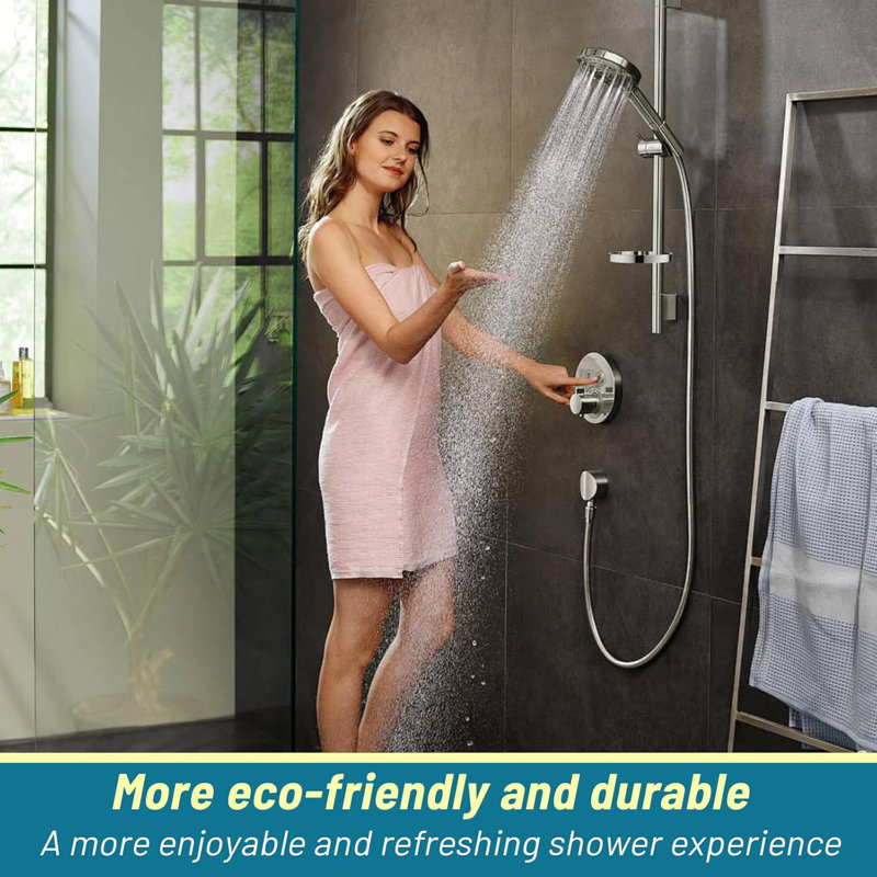 Tuyau de douche Tuyau de douche extra long 79 po Tuyau de douche de remplacement Tuyau d'extension de pomme de douche Tuyau de douche flexible et durable avec insert et écrou en laiton