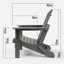 Deerfiled Foldable Outdoor Adirondack Chair-82952532