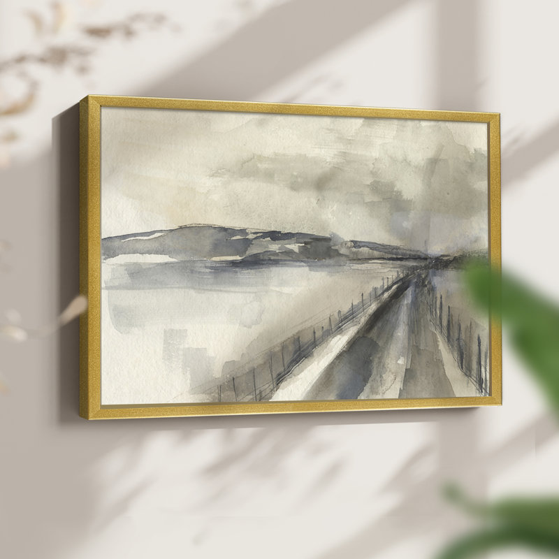 Vanishing Pathway II -Framed Print - Restickable, 16" H x 20" W