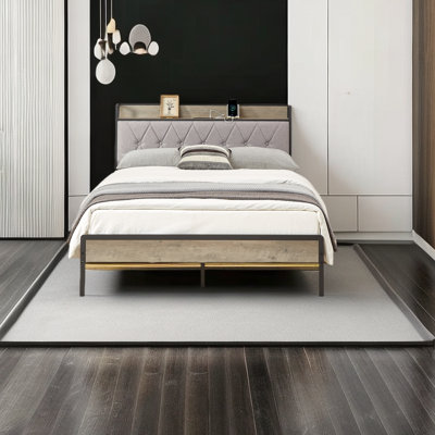 Lit plateforme avec rangement Denianna