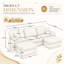 Canapé modulaire en U en chenille de 105 po Rumley avec repose-pieds mobile, assise profonde, coussins de dossier matelassés et coussins décoratifs-133415625