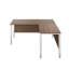 Buariki L-Shaped Metal Base Executive Desk-203599900-203599911-203599906