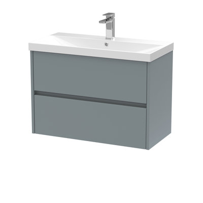 Havana 810mm Single Bathroom Vanity with Drop In Vitreous China Basin