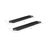 Black Aluminum Decorative Serving Tray Set with Handles - 32" & 27" Modern Rectangular Display Trays for Home or Office Set of 2