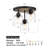 3-Light Dimmable Damp Rated Flush Mount Lighting-951422895
