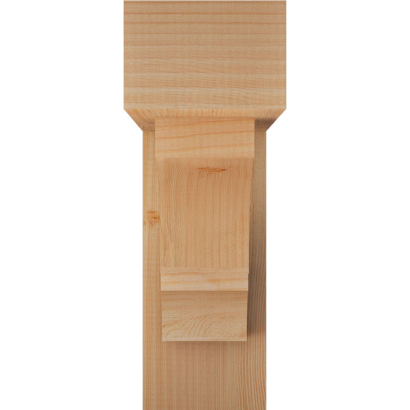 Balboa Block Offset Brace Bracket, 18 x 18, 6"W Douglas Fir (Rough Sawn)