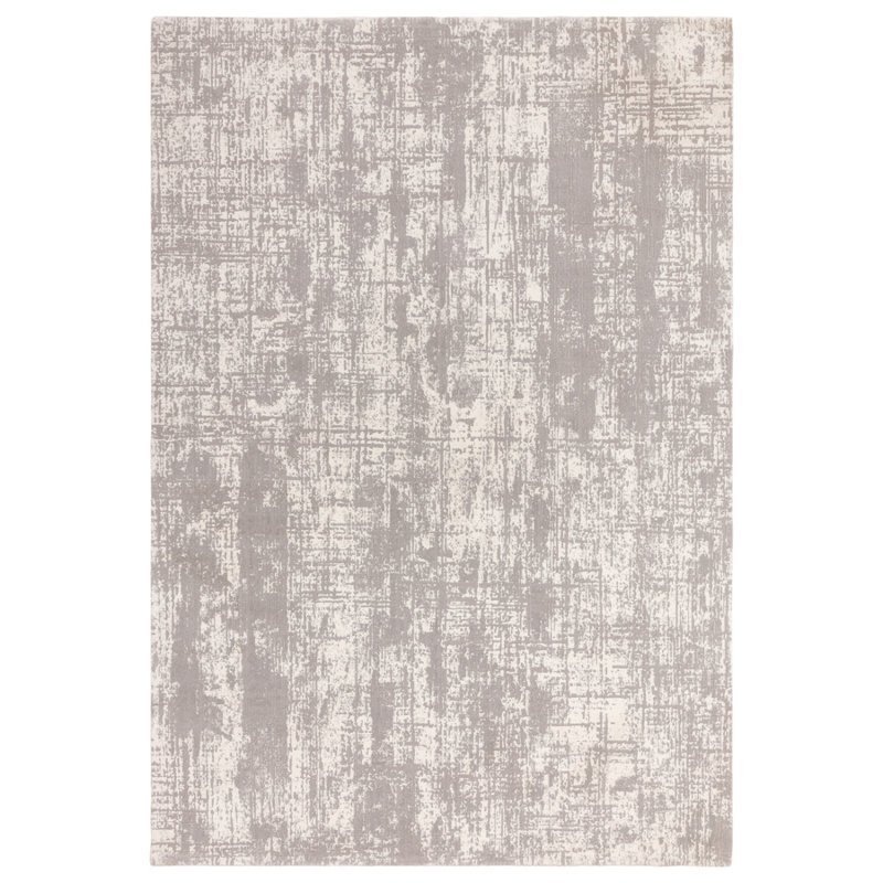 Grey Abstract Luxurious Modern Easy To Clean Rug For Dining Room Bedroom & Living Room, Polypropylene Plastic/Polyester