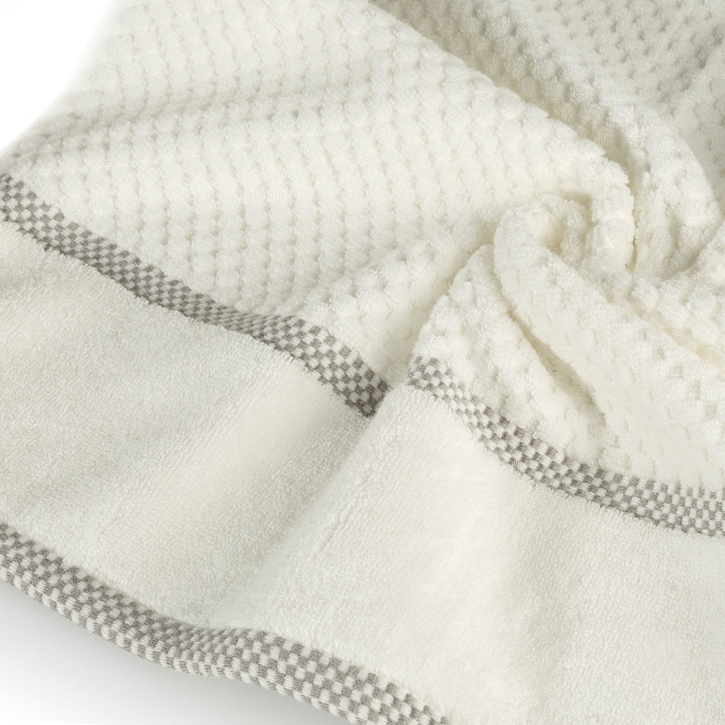 Hollynd Midweight Jacquard Hand Towel, Cream