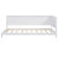 Lit de jour simple blanc - construction élégante de style Mid-Century moderne et lit douillet et polyvalent classique