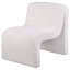 Fauteuil d'appoint incurvé recouvert de tissu ivoire-1512096339
